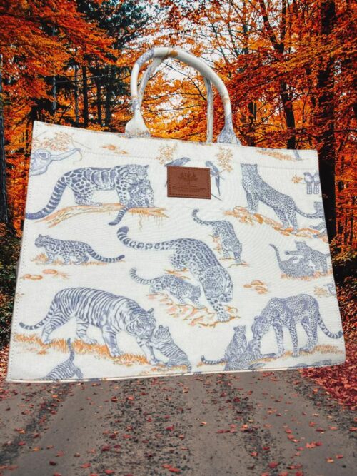 Vegan Tote Bag – Tiger Print - Image 2