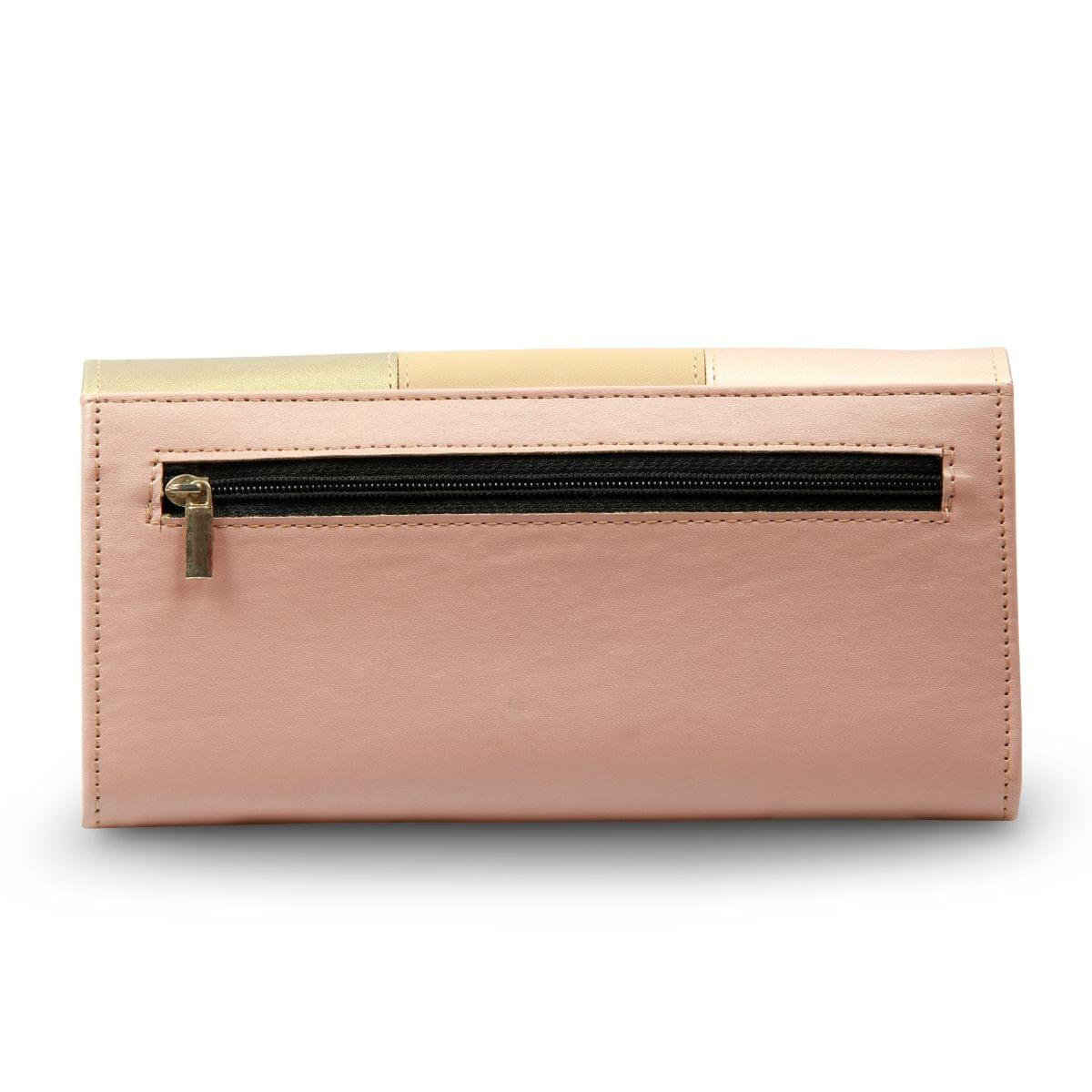 Ella -  Cotton Mellon Ensemble Flap Magnet Large Wallet - Image 4