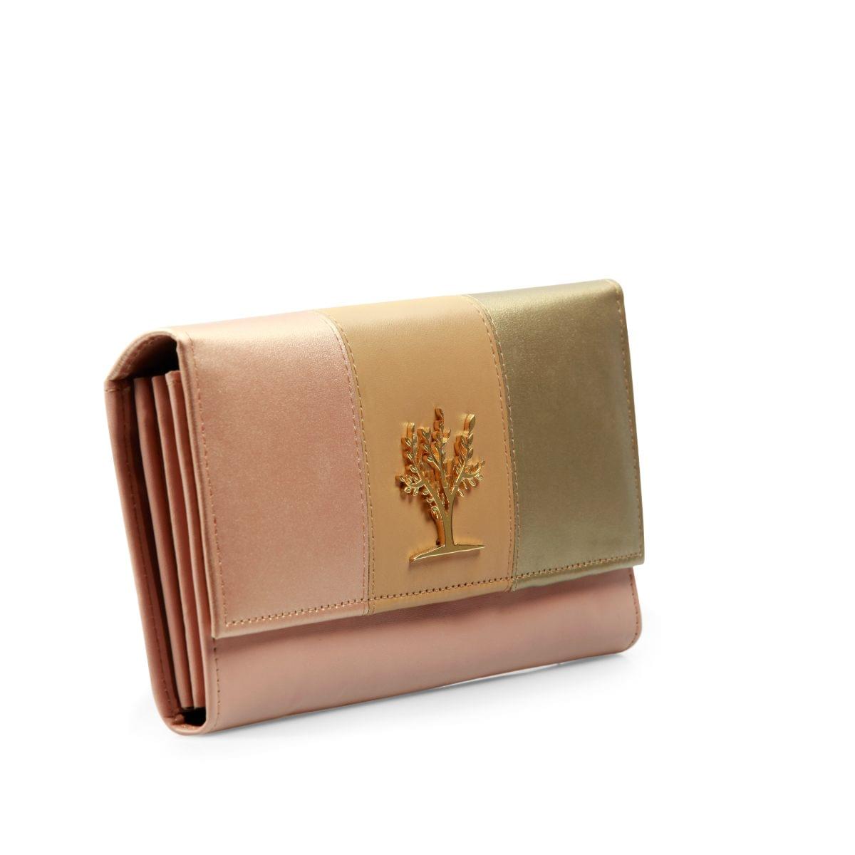 Ella -  Cotton Mellon Ensemble Flap Magnet Large Wallet - Image 2