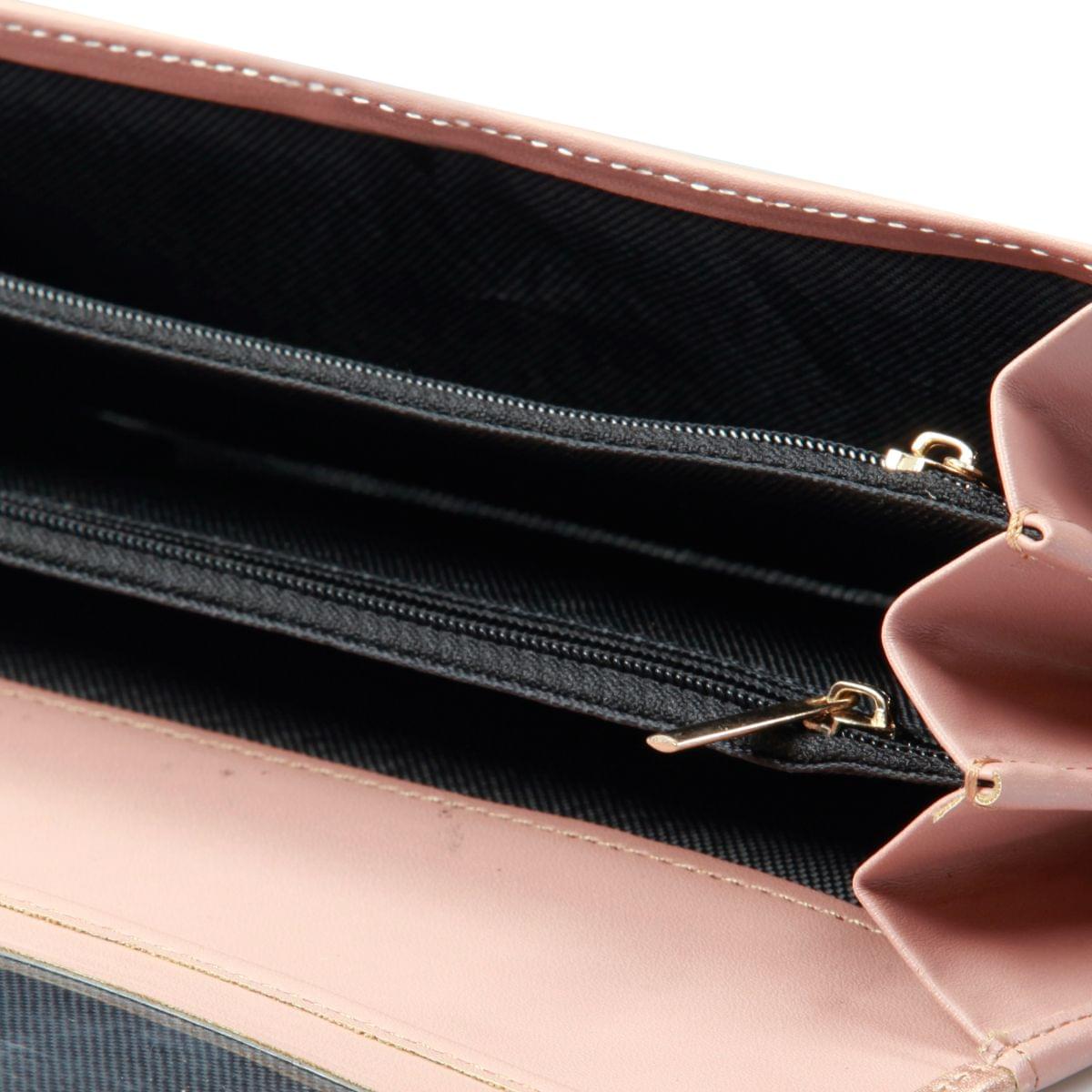 Ella -  Cotton Mellon Ensemble Flap Magnet Large Wallet - Image 6